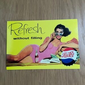Vintage Pepsi-Cola Postcard 1997 Refresh Without Filling Classico San Francisco